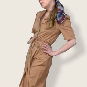 Justine Todd vintage khaki dress